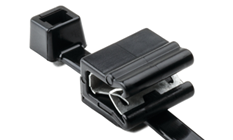 156-00541 2-Piece Cable Tie & Edge Clip from HellermannTyton