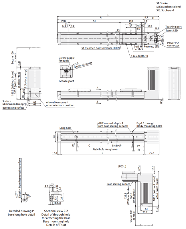 ELECYLINDER dimensions