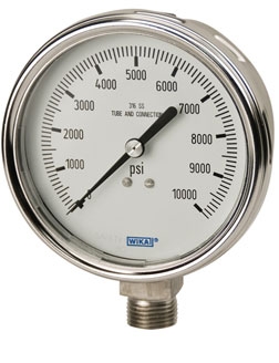 WIKA Bourdon Tube Pressure Gauge Models 232.54 and 233.54