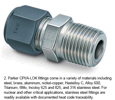 CPI/A-LOK come in a variety of materials