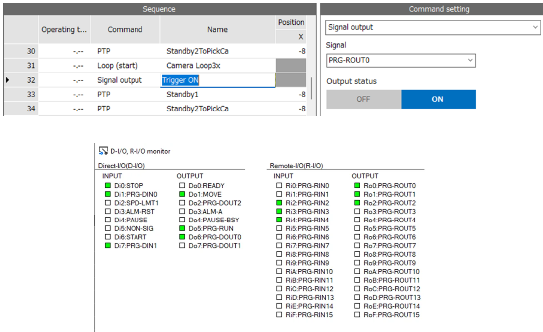  MRC01 Robot Controller sends a Remote Output