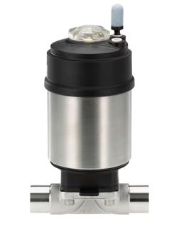 Type 2103 2-Way Diaphragm Valve with Pneumatic Stainless Steel Actuator from Bürkert