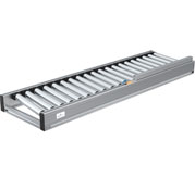 Robotunits Aligning Powered Roller Conveyor