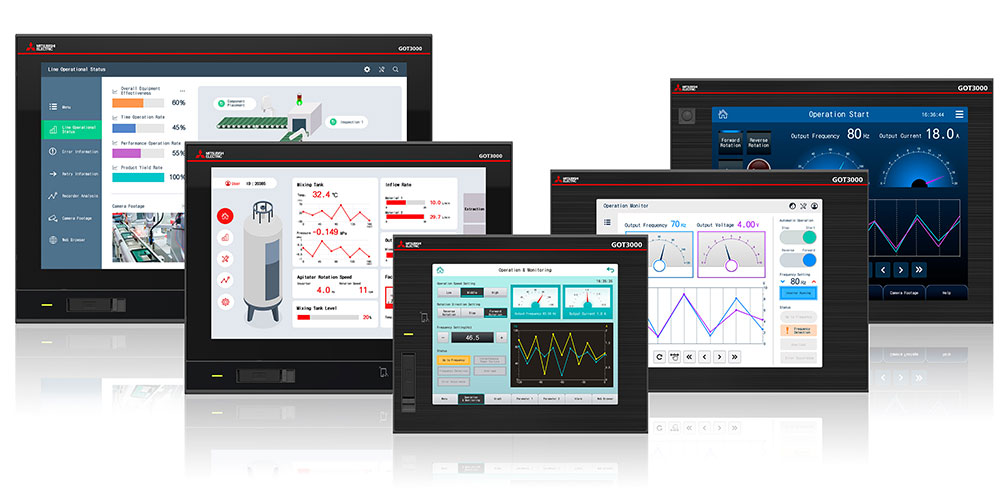 GOT3000 Human Machine Interface MELHMI-GOT from Mitsubishi Electric
