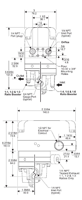 Rotork Fairchild Model T5220 Electro-Pneumatic Transducer