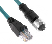 M12 D-Code & RJ45 Cordsets: Ethernet Series(MDE45)