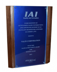 IAI Sales Achievement Award for Valin